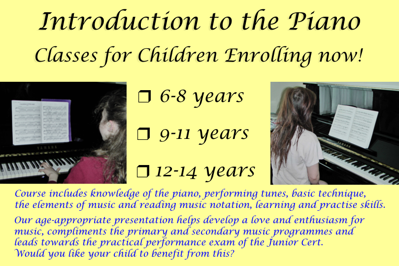 Venue Of Piano Classes For Children In Dublin